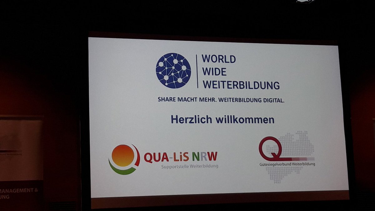 Nicht weh-weh, sondern #wwweiterbildung - die digital Aktiven in NRW sind guter Dinge, den Wandel anzupacken.  Heute eine echte Hammer Veranstaltung!