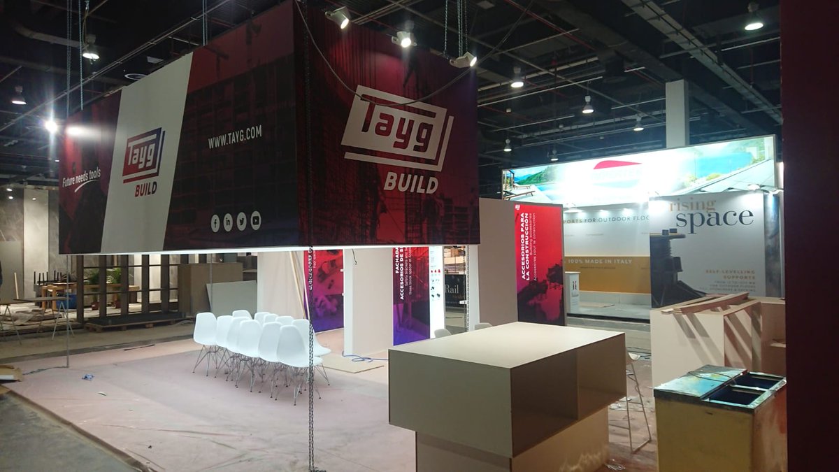 Industrias_TAYG's tweet photo. Nuestro stand está casi listo para comenzar el próximo lunes @Cevisama. 👏🏼
⇨ N2 P3 D52
#cevisama20 #TaygBuild #construcción https://t.co/ia1hnsoerI