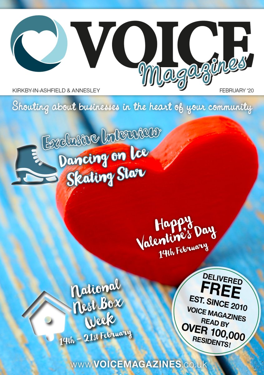 Watch out for the February edition of Kirkby and Annesley's Voice Magazine which will be popping through your letterbox next week! 
Thank you to all our wonderful advertisers and contributors.
If you can't wait then you can view a copy online 👇
tinyurl.com/r23cfkv