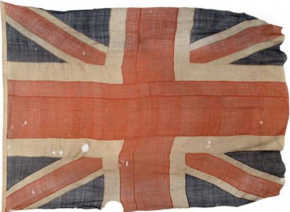 UK Independence Day today. (This flag flew at the Battle of Trafalgar.)