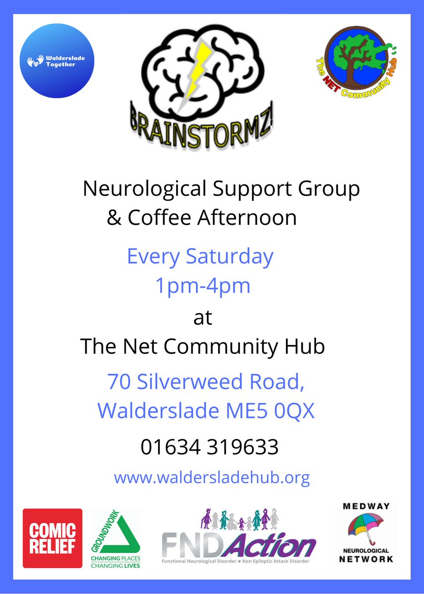 Neurological support group in Walderslade www.waldersladehub.org 