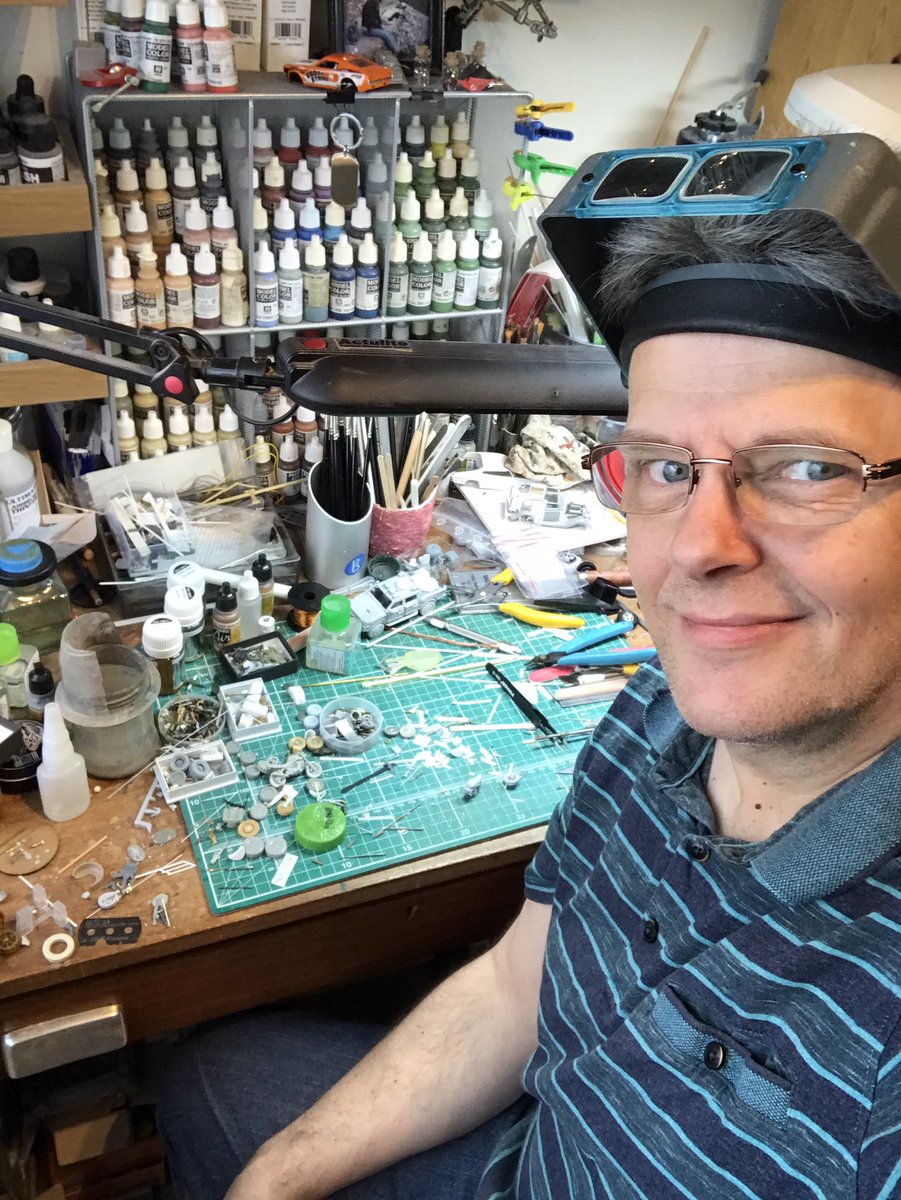 of_mechanic's tweet photo. Working hard @ the desk of dreams #creationsfromchaos #anarchieroad https://t.co/Bb1kUtIHPS