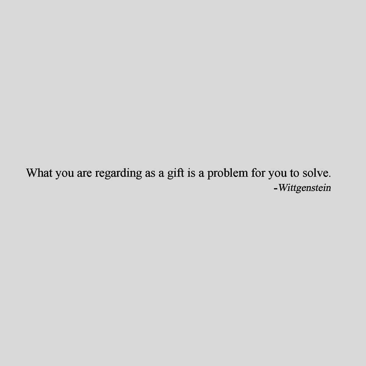 Happy Birthday Joseph Kosuth
[Joseph Kosuth, The Gift, 1990] 