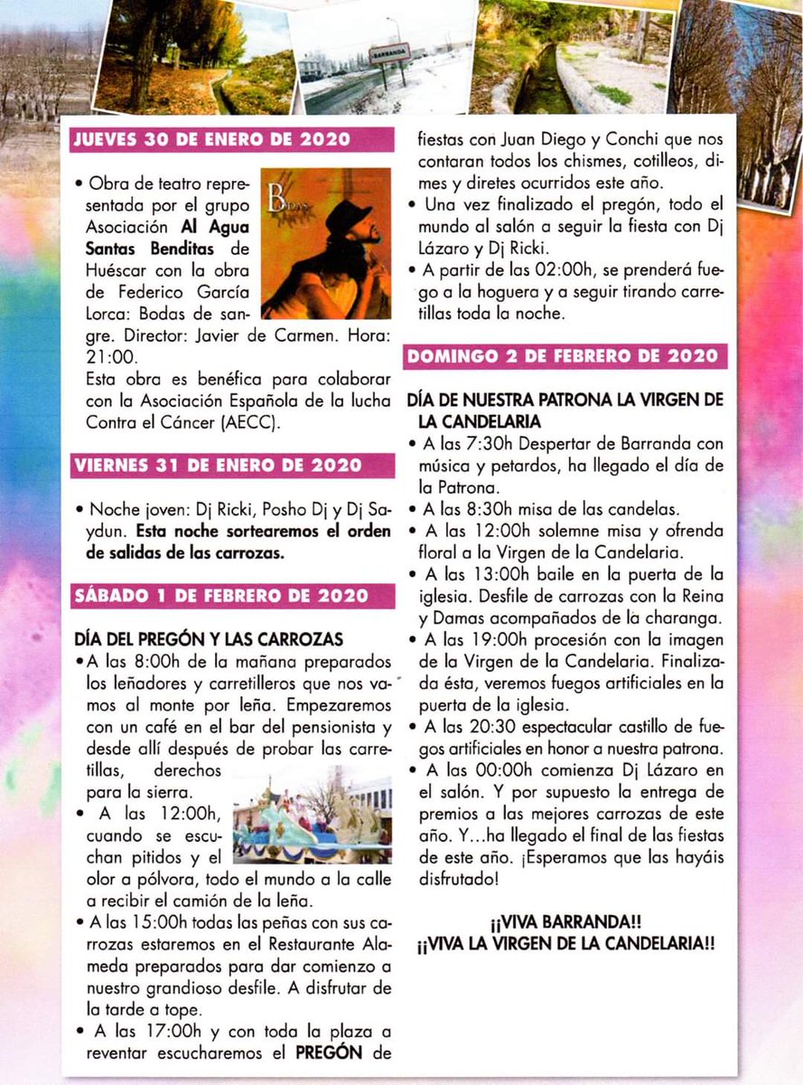 🎉 La #Encarnación comienza sus fiestas patronales y #Barranda y #Benablón las despiden hasta el próximo año. 

Este fin de semana hay actividades lúdicas, gastronómicas y religiosas. ¡La Concejalía de Festejos te anima a participar!

#Pedanías
#Caravaca
