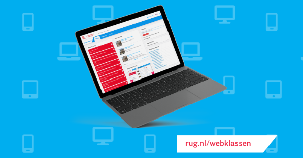 RUGscholieren's tweet photo. De #webklassen zijn geopend! Vandaag is de #opendag van 
@univgroningen
 en op alle locaties staan webklasbanners. Op elke banner is een hoogleraar te vinden! Maak een foto van de hoogleraar bij de banner en wie weet #win je iets... misschien wel chocola!! 😮😍 https://t.co/tcx0b5bx9h
