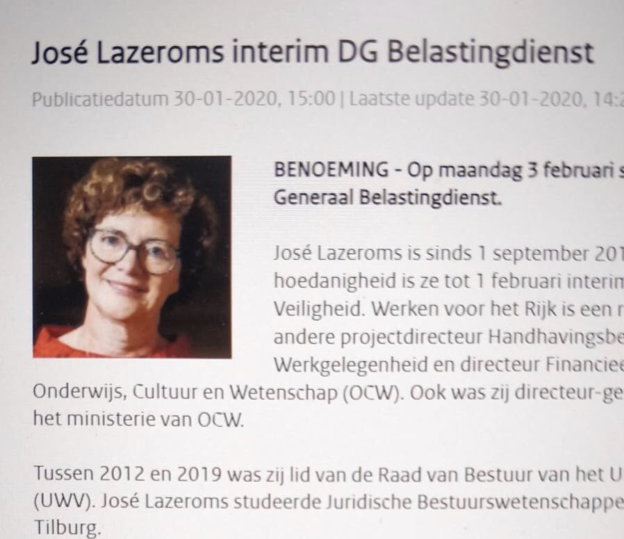 En daar gaat de #banencarrousel weer. ABD-er naar de Belastingdienst. De wens van medewerkers om iemand met fiscale en/of juridische achtergrond is weer genegeerd. #maarditmagiknietzeggen #abdtopconsult #toeslagenaffaire