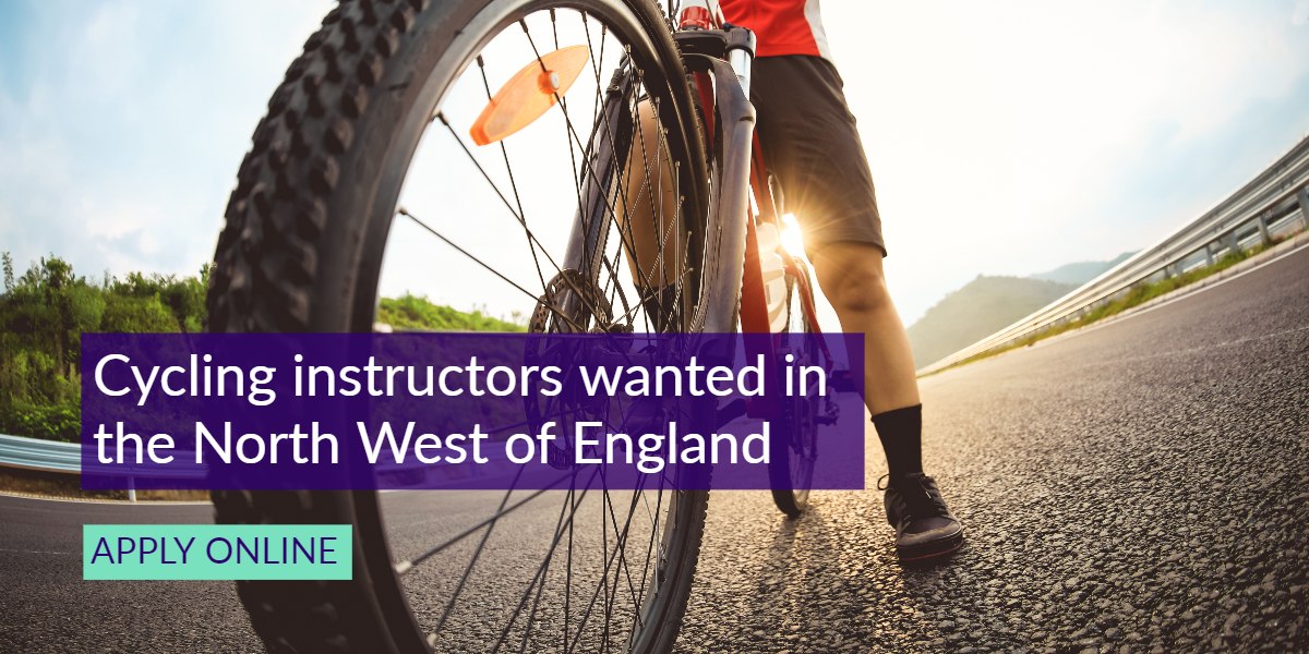 We are looking to increase our National Standard Cycle Instructor delivery teams in the North-West of England. If you are a NSI qualified Instructor living and working in Cheshire, Merseyside, Greater Manchester or Lancashire join our team by applying bit.ly/33YX37Q #Job