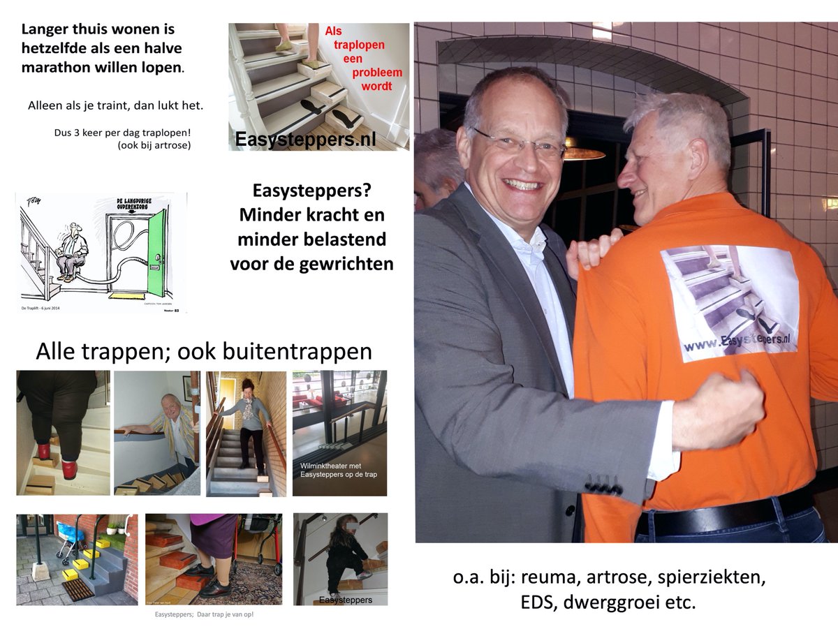 Wil_Peters's tweet photo. @ehealthwkNL @egerrit
Easysteppers; een verrassend simpel #traplift alternatief. Minder kracht en minder belastend voor gewrichten bij #reuma, #artrose en #spierziekten. #WMO #PGB #ergotherapie #fysiotherapie 
#ehw20 #vwsgaathetlandin #icthealth https://t.co/6y9YyYRgDw