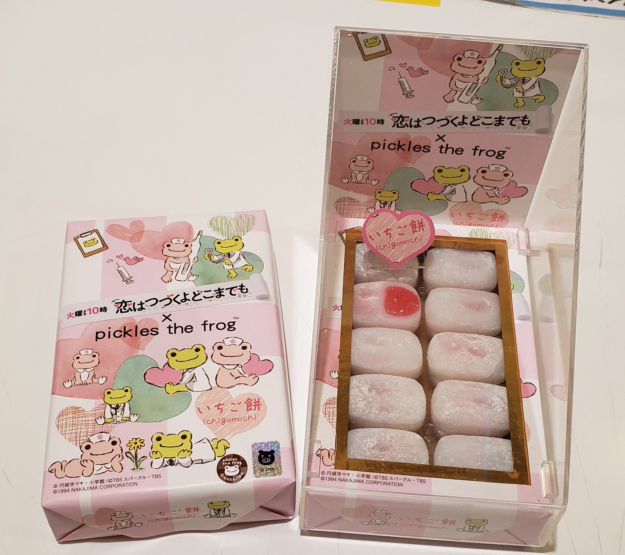 Tbsストア 火曜ドラマ 恋はつづくよどこまでも と かえるのピクルス がコラボ 描き下ろしのドクター ナースのイラスト が可愛い オリジナルパッケージの いちご餅 が入荷しました お土産にも喜ばれることまちがいなし Tbsストア 恋つづ