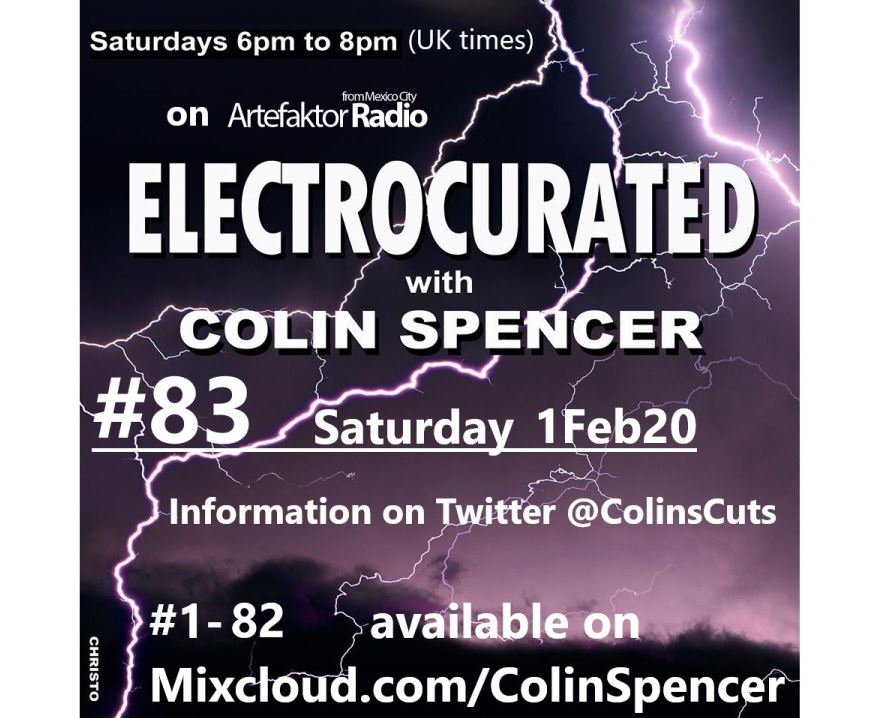 ColinsCuts's tweet image. #Electrocurated programme #83
6-8pm (UK times)
Saturday 1Feb20
includes
#Nórdika
and
#StaticShore

2 of the "#ArtefaktorLive4 Supported By #ElectronicSound" artists

#AL4 tickets via:
London wegottickets.com/event/483442
Berlin wegottickets.com/event/483732
Copenhagen wegottickets.com/event/483733