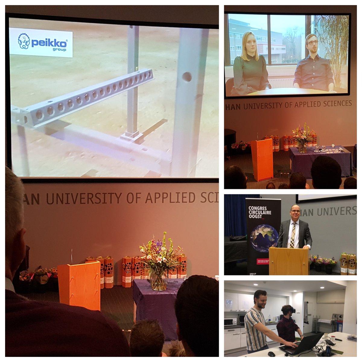 Linda en John hebben de afgelopen 20 weken onderzocht hoe Peikko Benelux zich het best kan positioneren op het gebied van circulair en duurzaam bouwen. Gisteren hebben zij een vlog gepresenteerd tijdens het Congres Circulaire Oogst op de  Hogeschool van Arnhem en Nijmegen.