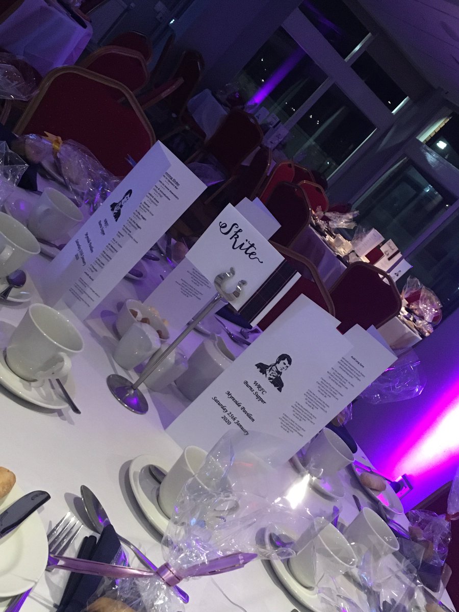 MyresidePav's tweet image. A great evening last Saturday in the Myreside Suite as we hosted the WRFC Burns Supper.