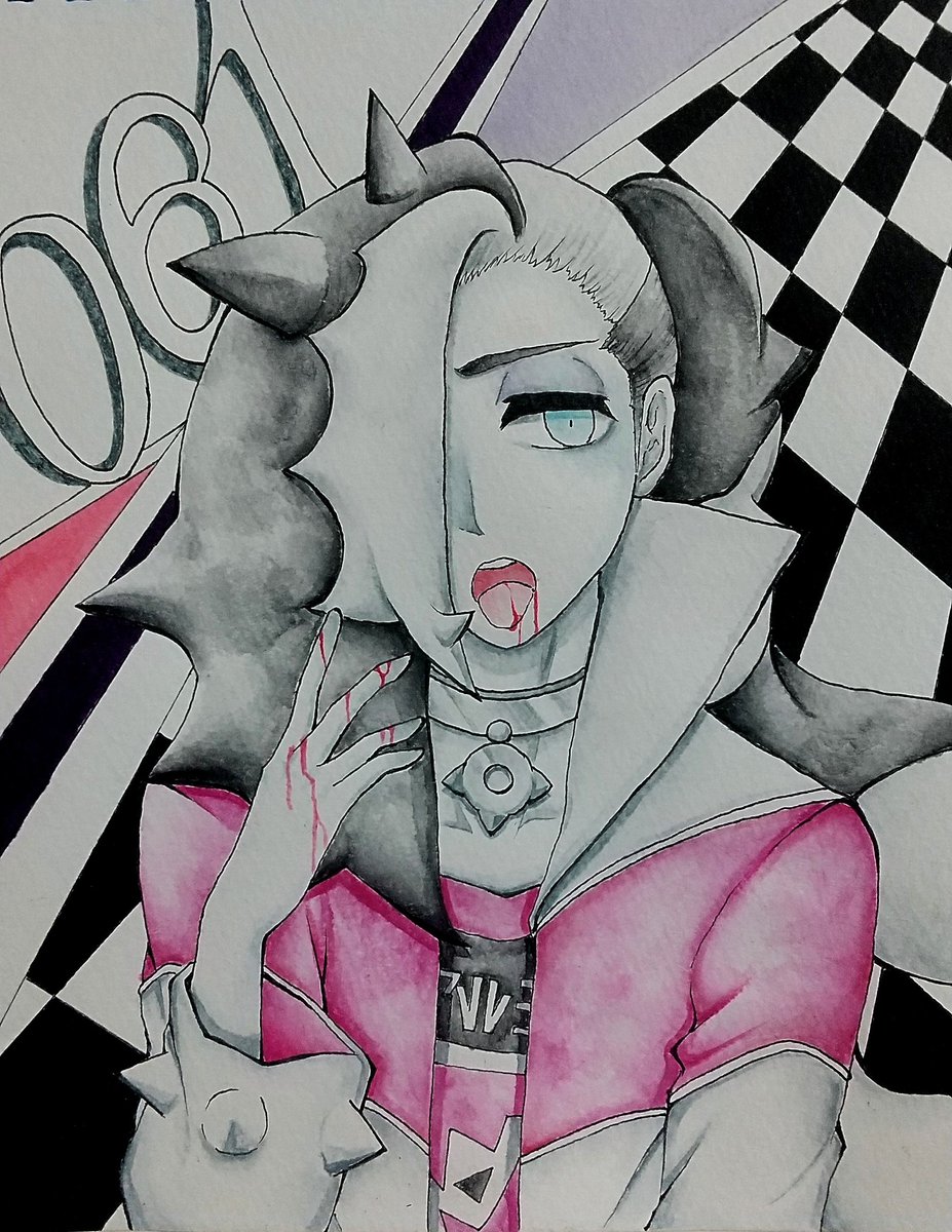 ポケモン ネズさん描きました ポケモンのキャラクターを描くのは ズミさんとダイゴさん以来 光のイラスト