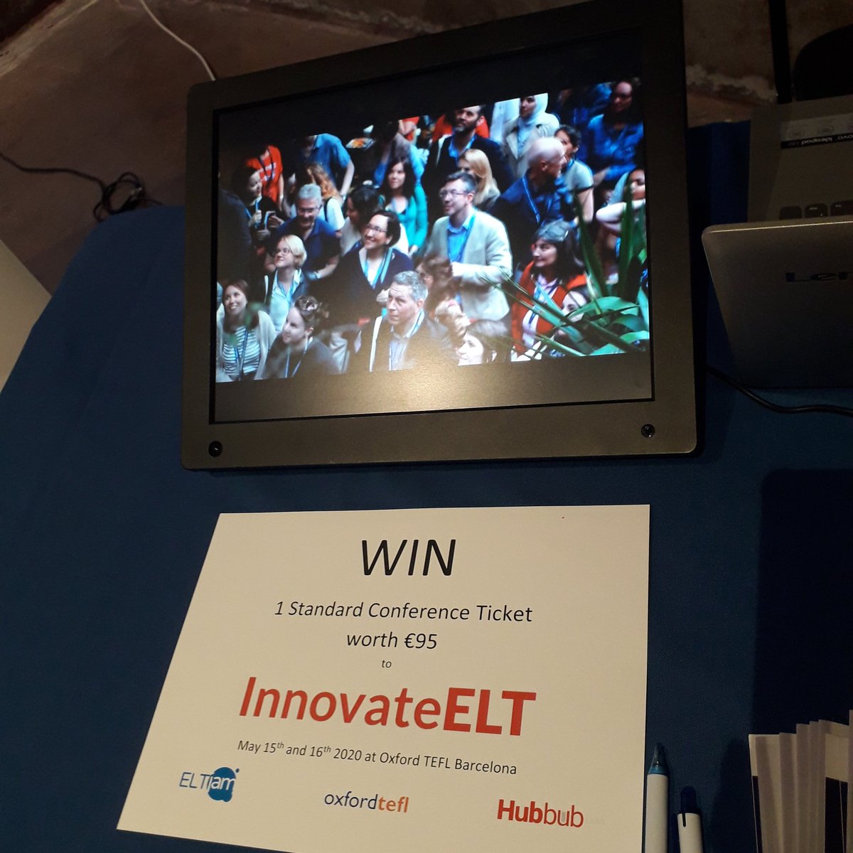 We are running TWO competitions at the #apacelt20 conference in #Barcelona today. Come see us at our stand to participate in a competition to win an entrance to the #ielt20 conference hosted and coorganised by Oxford TEFL with @HubbubLabs @eltjam! #ELTevent #ELT