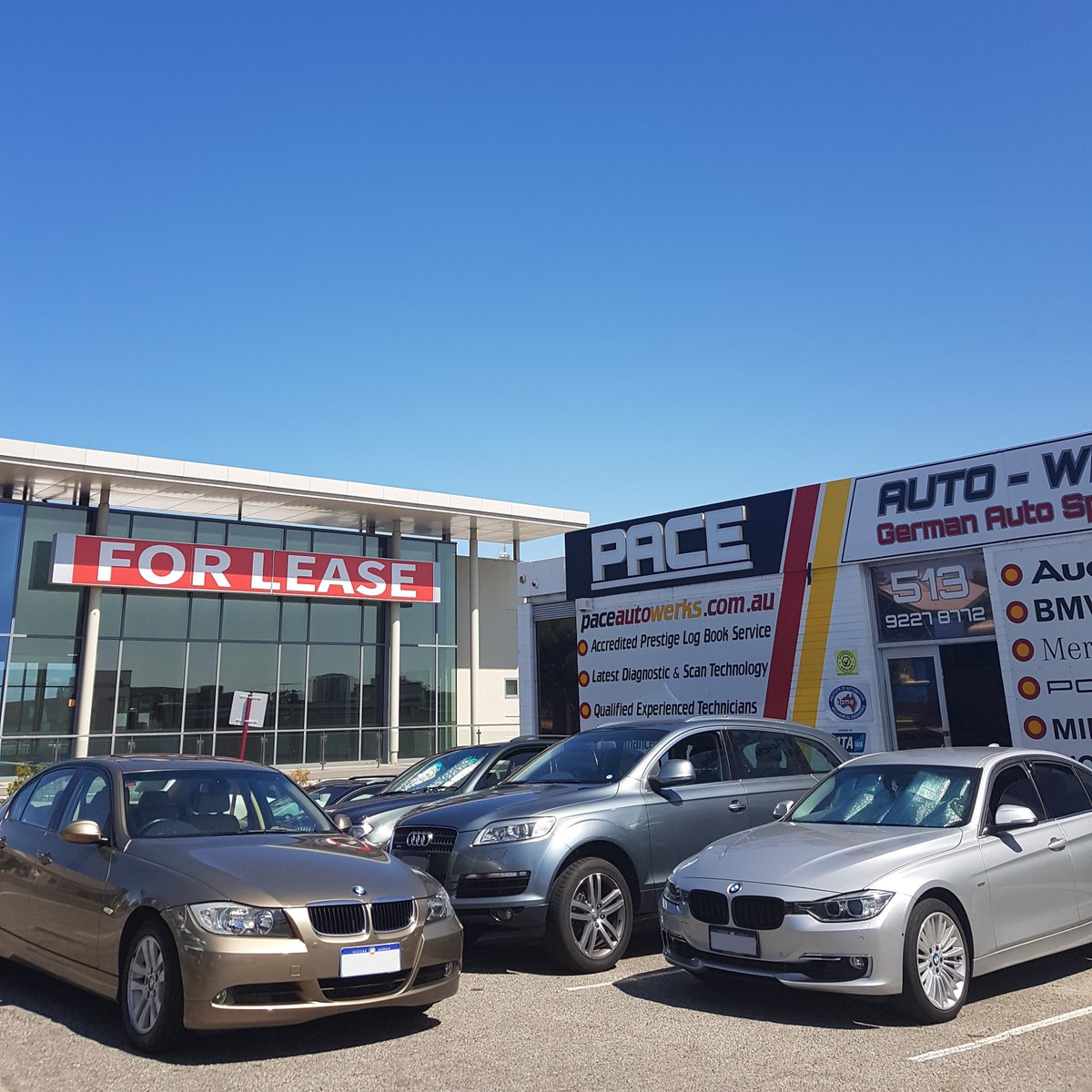 BMW 320i, Audi Q7 and BMW 335i