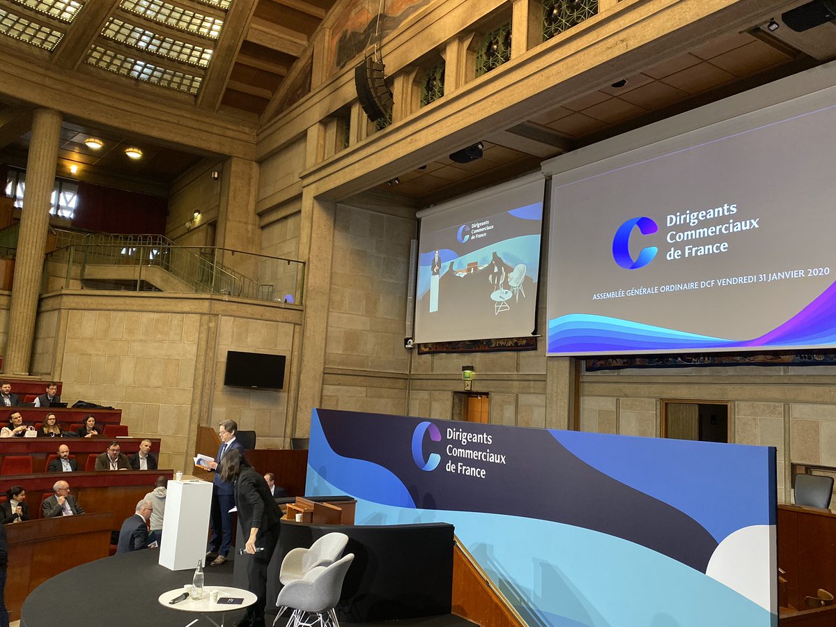 #AG DCF# au palais d Iéna nouvelle identité visuelle et nouveau logo #90ans de talent commercial#