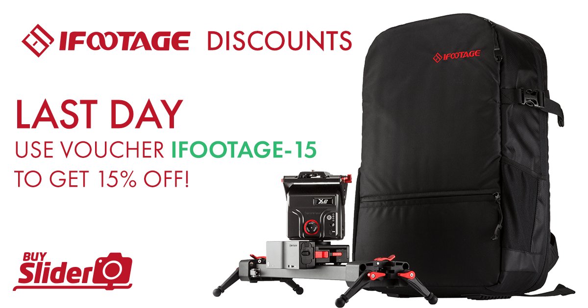 buySlider's tweet photo. Last day of January also means last day of iFootage sales at buySlider. Today is the last chance to use voucher IFOOTAGE-15 to get 15% sale on iFootage products! ➡️ https://t.co/4AwKrjDYo7 ⬅️ #iFootage #buySlider #filmmaking #cameragear https://t.co/HgzoZatOPm