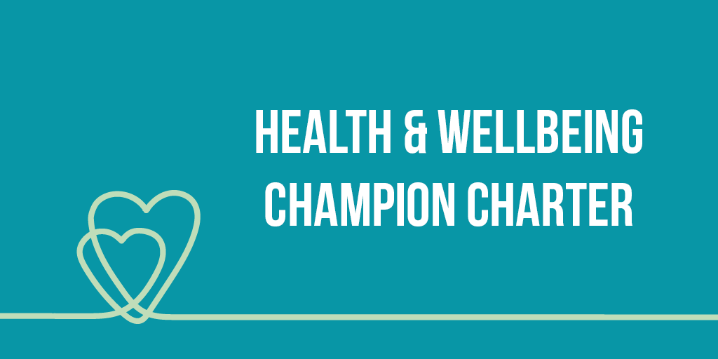 OneNHSFinance's tweet photo. If you're interested in supporting the health &amp; wellbeing of yourself &amp; your team at work check out our charter for ideas on how to make a difference and sign up to be one of our champions! Read it here: https://t.co/SQCEzDTfcb https://t.co/KjD2N9GSzJ