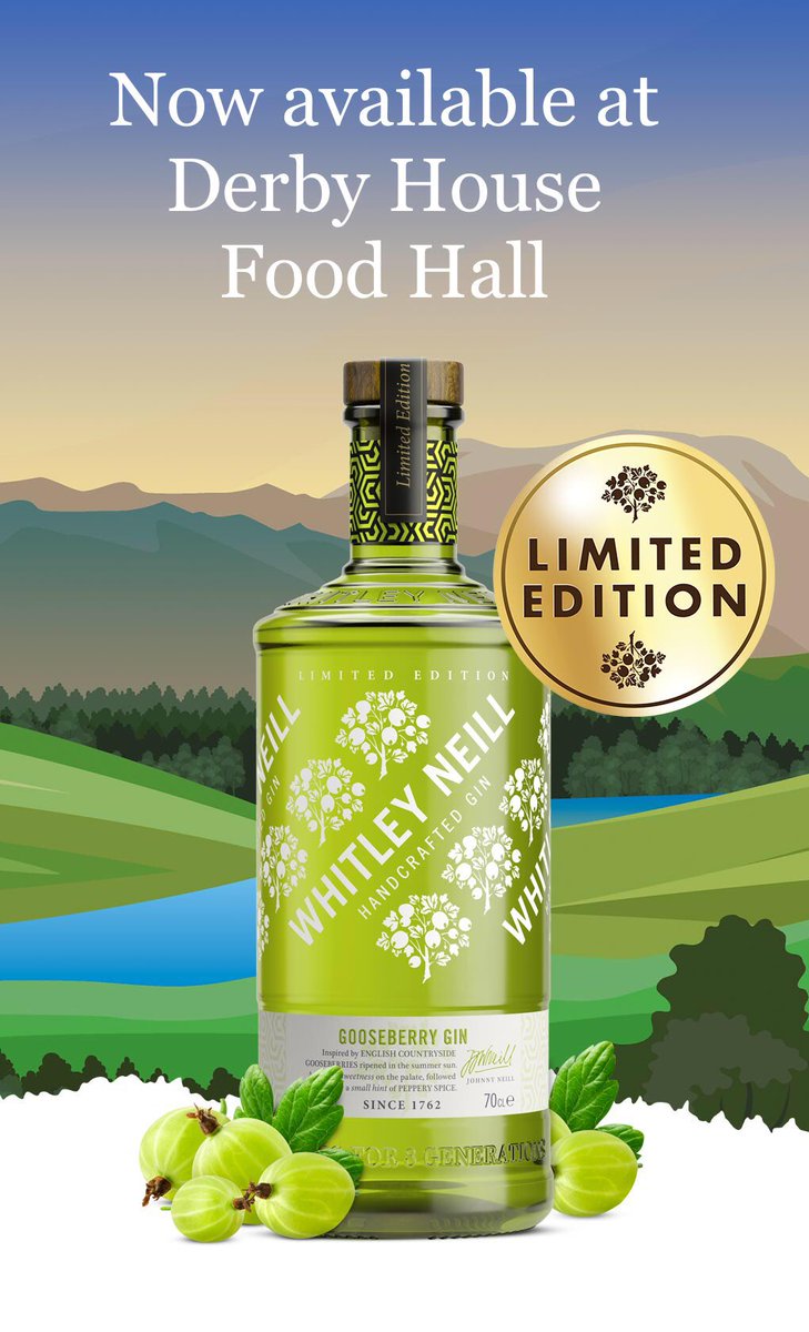 Just in this limited edition from @WhitleyNeill  Gin 🍸😀
Flavoursome fruit of the British countryside, with a refreshing well-rounded finish, with hints of sweetness and spice.
#Gin #New #Shoplocal #Drinklocal #Spring #Whitleyneill #FridayFeeling