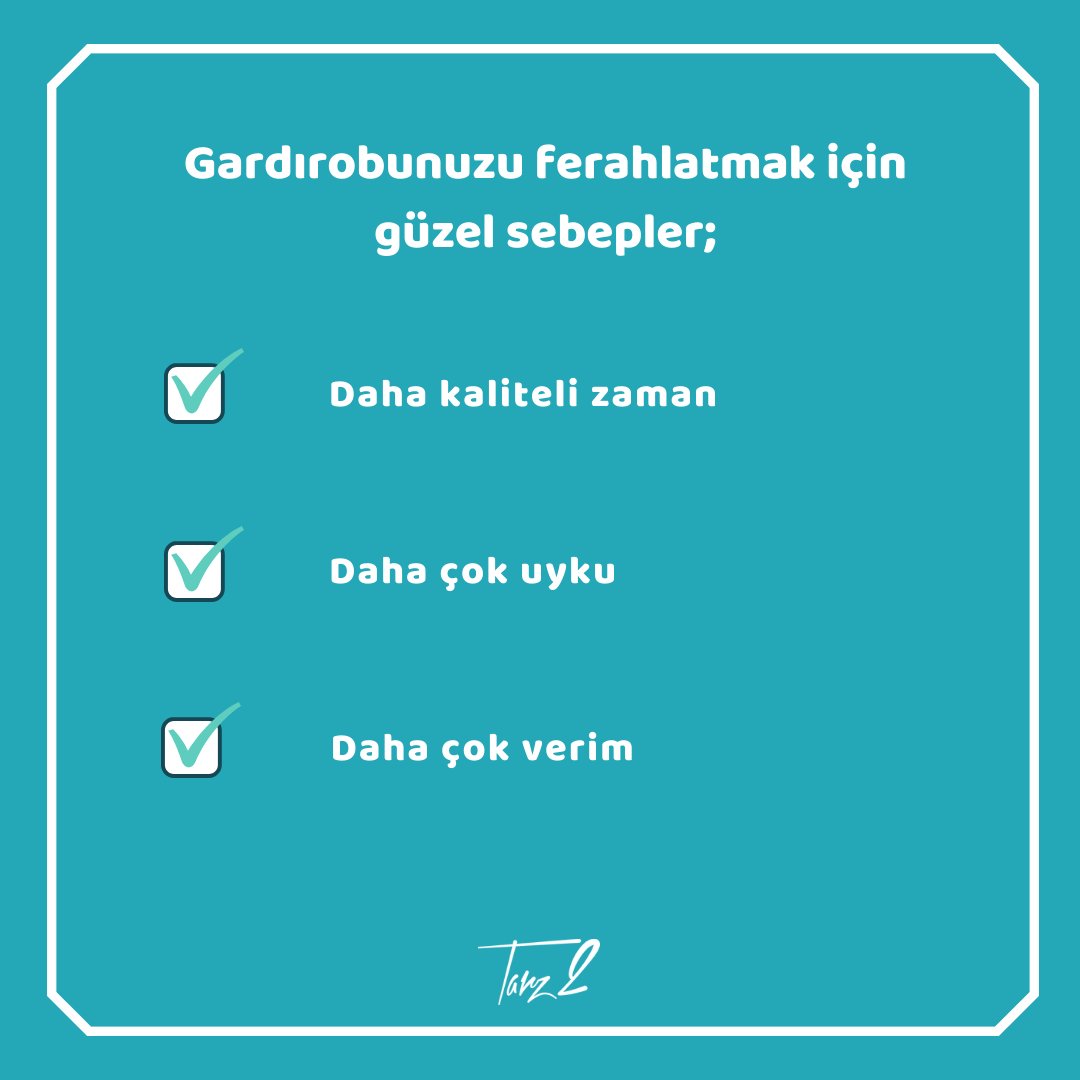 Her gün ne giyeceğim diye düşünmemek, sabahları biraz daha fazla uyumak, kendinize, sevdiklerinize ve işinize daha çok vakit ayırmak için sadeleşin. 💙 tarz2.com 🙏