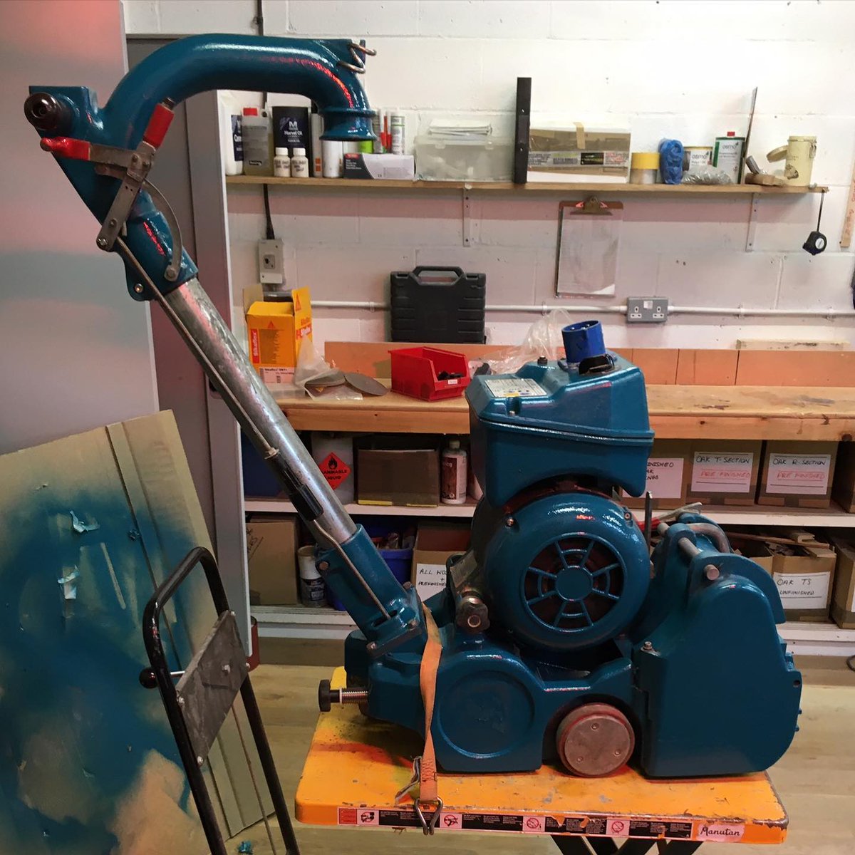 marldonltd's tweet photo. Andy has been working his magic again with another K&T Taurus!
☑️ Full repair
☑️ Full service
☑️ Complete respray
Now it’s as good as new and ready to go to its new home.
Why would you want to send your machines anywhere else?!
#therealandy #floorsanding #havwoodsaccessories https://t.co/4CcEjXwDmo
