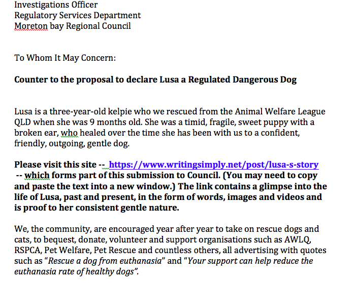 anderssen3005's tweet photo. Today I wrote a submission to counter my @AWLQ rescue dog Lusa as a dangerous dog. @AWLQ Ambassadors, pls read her story https://t.co/rkP77aYvI1
@AmandaAbate @ItaButtrose @Charlottegshore @courtz_hancock @BoyShayler @sallypearson @oliveroconnell_ @trentowers #RescueDogs https://t.co/fv3LOZEhJB