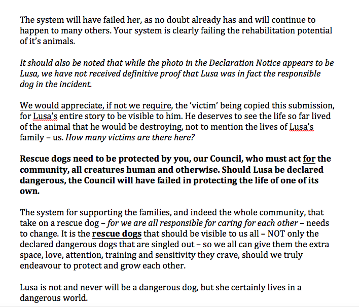 anderssen3005's tweet photo. Today I wrote a submission to counter my @AWLQ rescue dog Lusa as a dangerous dog. @AWLQ Ambassadors, pls read her story https://t.co/rkP77aYvI1
@AmandaAbate @ItaButtrose @Charlottegshore @courtz_hancock @BoyShayler @sallypearson @oliveroconnell_ @trentowers #RescueDogs https://t.co/fv3LOZEhJB