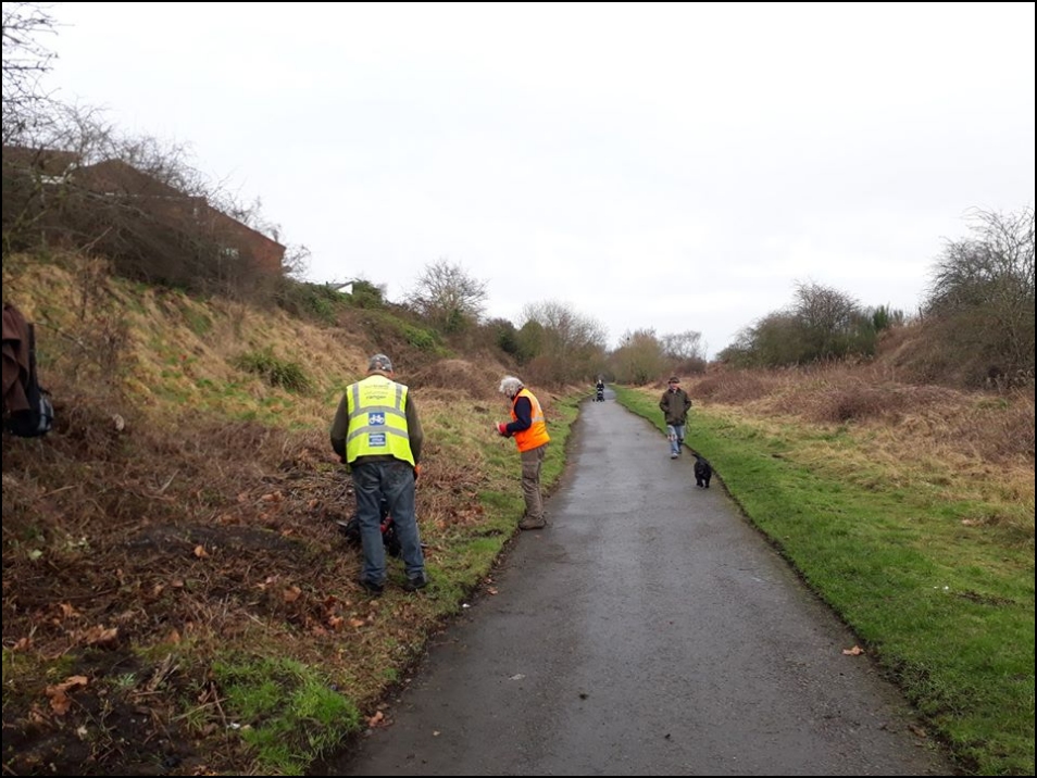 While work goes on at Brownhills the SUSTRAN section south of Pelsall has not been neglected