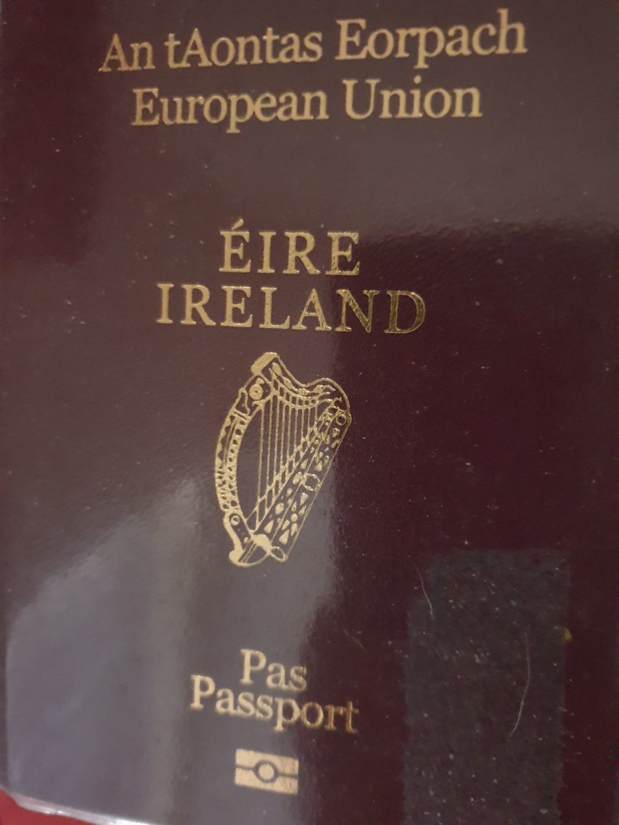 Think32_'s tweet photo. On Brexit Day #Think32 just want to say that we are #stillIrish and #StillEuropean. We would encourage our followers to post pictures of their passports using the above hashtags to send a message to Boris and co. Please retweet. https://t.co/2w1su3AMIO