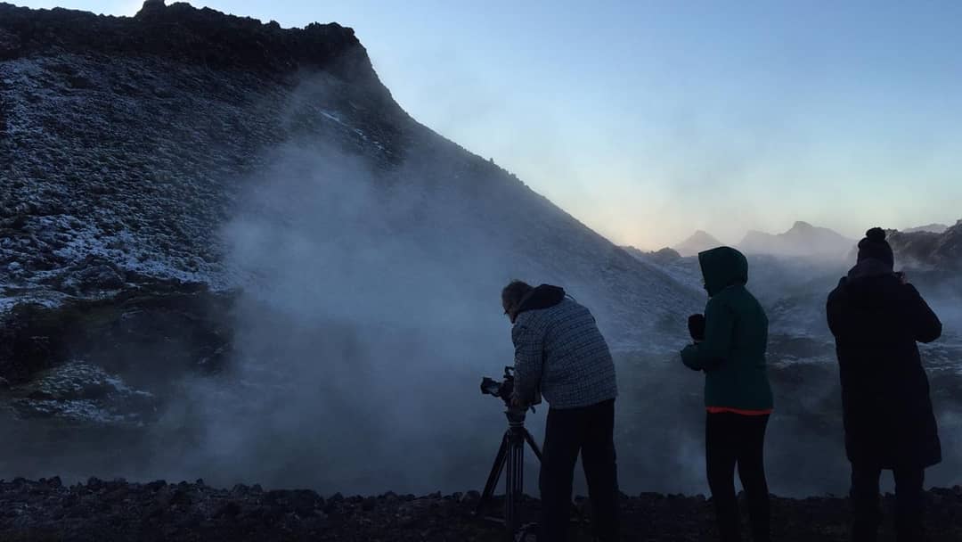 josslu9's tweet photo. Rodaje en el volcán de Grindavik para el documental "Lobster Soup" producido por @suicafilms y dirigido por @AndreuMola @rafamoles https://t.co/8k80vF37IS