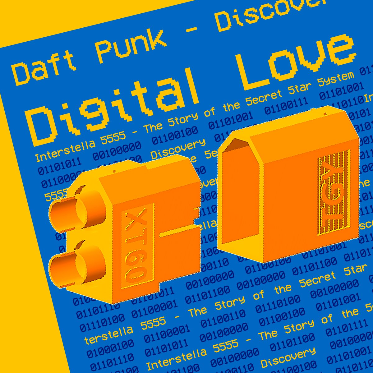 Daft Punk - Digital Love. 3d hecho en NX y el resto en Photoshop :^