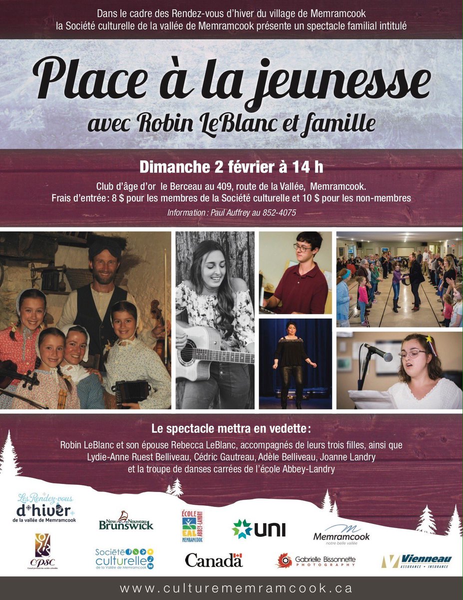 SCVM_MEMRAMCOOK's tweet image. Ca se passe à Memramcook. Invitation à tous!