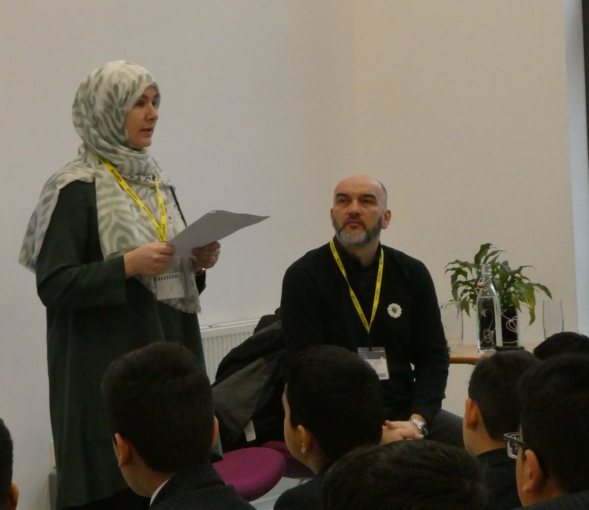 Today Riad Terzic and Asima Terzic shared their experience of the Bosnian War and Srebrenica genocide. Asima Terzic shared her survivor story: a moving account of the Srebrenica genocide as a 10 year old. #EdenBoysBradford #WeAreStar #RememberSrebrenica #HMD2020 #standTogether