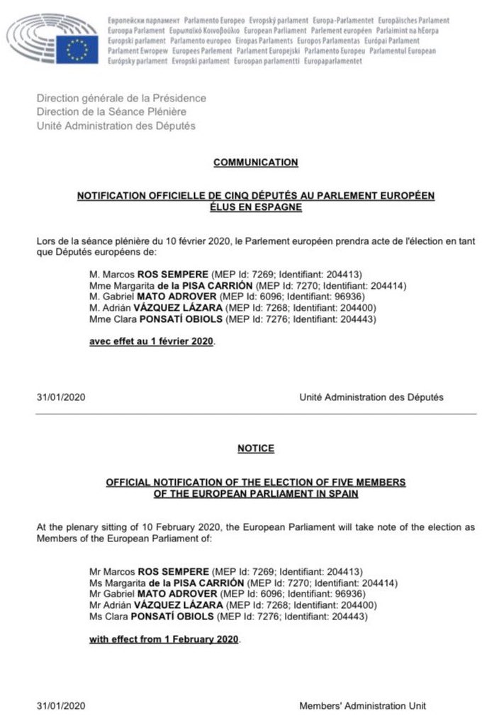 Scotland leaves Europe against its will, but former Catalan minister <a href="/ClaraPonsati/">Clara Ponsatí</a> still fighting extradition from Scotland becomes an MEP🎗 - la repressió no ens farà enrere! Ara, acabem el que vam començar. Lluitarem fins al final, i guanyarem 🎗🏴󠁧󠁢󠁳󠁣󠁴󠁿🇪🇺