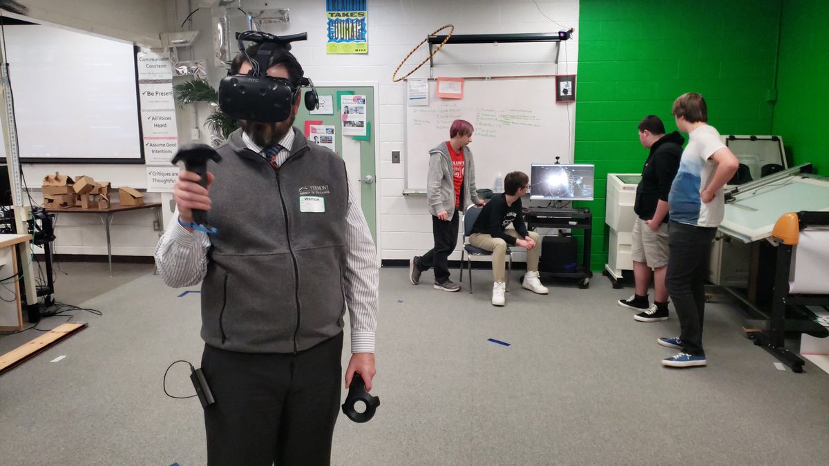 They thoroughly enjoyed guiding your experience. #proud #students #apcsp <a href="/codeorg/">Code.org</a>
Gear: <a href="/htcvive/">HTC VIVE</a> <a href="/NVIDIAGeForce/">NVIDIA GeForce</a> Environments: <a href="/unity3d/">Unity3D (inactive)</a> <a href="/UniverseSandbox/">Universe Sandbox</a> <a href="/SharecareInc/">Sharecare</a> <a href="/symmetryvr/">Symmetry Dimensions</a> <a href="/youtube/">YouTube</a>(vr)