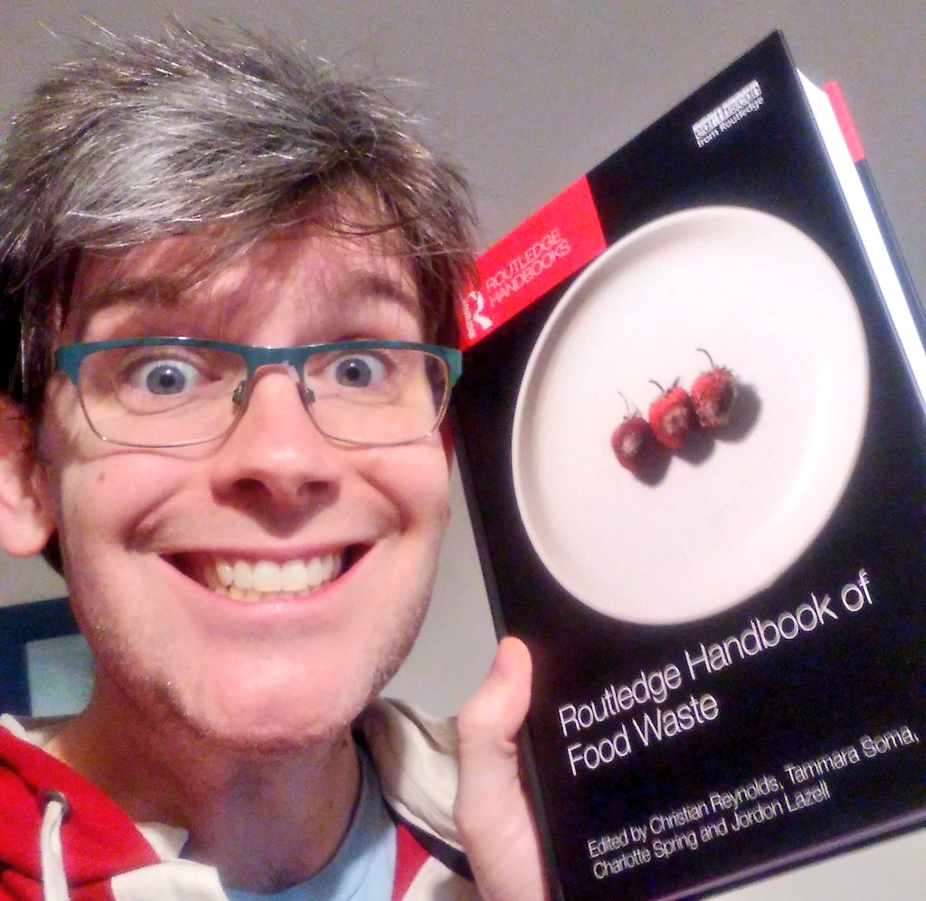 You cannot tell, but I am really excited to have the <a href="/RoutledgeSust/">RoutledgeSust</a>  handbook of #food #waste in my hands. Congratulations to @TammaraSoma @eatingwaste <a href="/jlazell/">Jordan Lazell</a> and the rest of the <a href="/foodwastestudy/">foodwastestudies</a> community! 

<a href="/WRAP_UK/">WRAP NGO</a> <a href="/WRIFood/">WRI Food</a> @KateParizeau <a href="/routledgebooks/">Routledge Books</a>