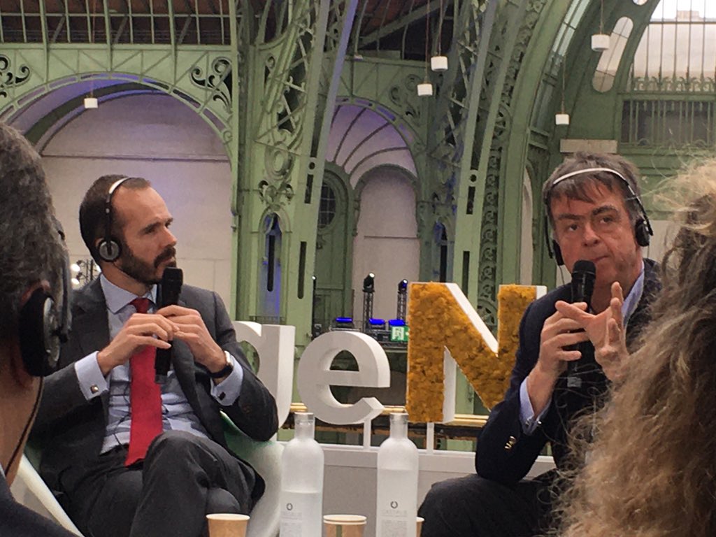 IGrosmaitre's tweet photo. @bclaveranne @AXAGroup with #AndreHoffmann @HoffmannIns @rochegroup Partnership is key to build solutions. No one can do it alone. We need to build together hybrid solutions with partners, authorities. How to invest more in prevention & care vs cure? @changeNOWsummit @INSEAD https://t.co/3Y6fD3m1nZ