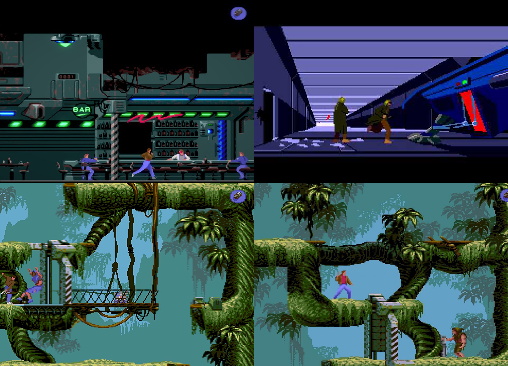 Amigo Amiga on Twitter: "One of the best games ever #flashback on the  #amiga500 fantastic visuals and amazing animation, great sound, played  beautifully, an #amiga tour de force #amiga1200 #cd32 #snes #retogames #