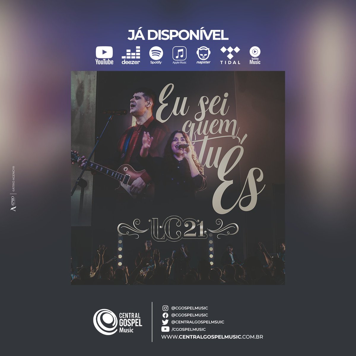 CGospelMusic's tweet photo. Já está disponível em todas as plataformas digitais a canção "Eu sei quem tu és", do Ministério @Lc21oficial. https://t.co/rkGRQTPEaq