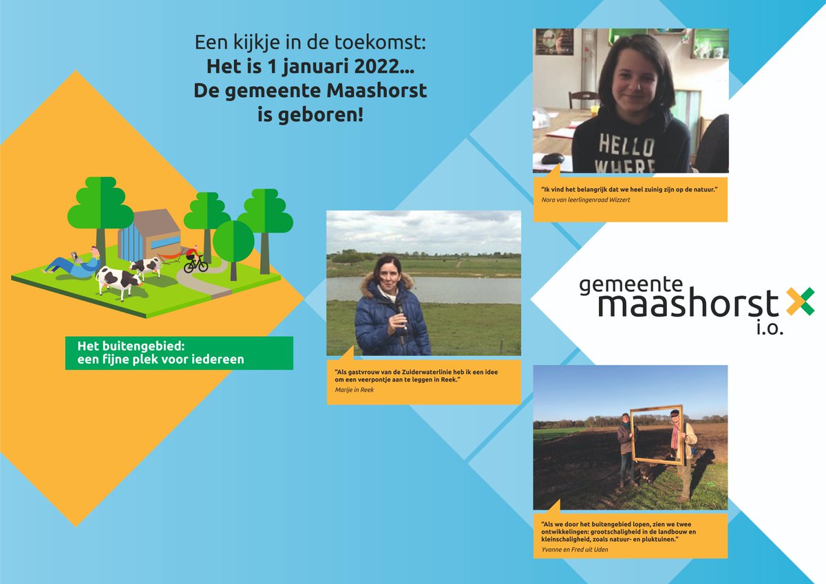 Weet je het nog? We stelden vorig jaar samen met onze inwoners, organisaties en ondernemers onze toekomstvisie voor de nieuwe gemeente op. Wat vinden wij belangrijk? Een van de thema’s die aandacht verdient: het buitengebied.