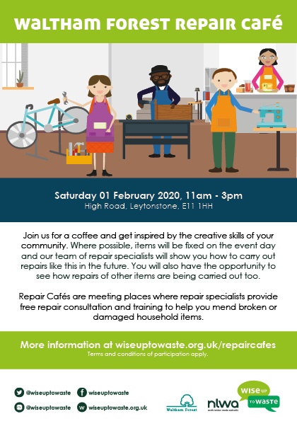 Would you like to upcycle some of your broken items? ♻️ 🚲👚  Join our specialist team at the Waltham Forest Repair Café, Saturday from 11am-3pm, to give a second life to textiles and bikes while learning new skills to do it yourself in the future socsi.in/Y7i4e