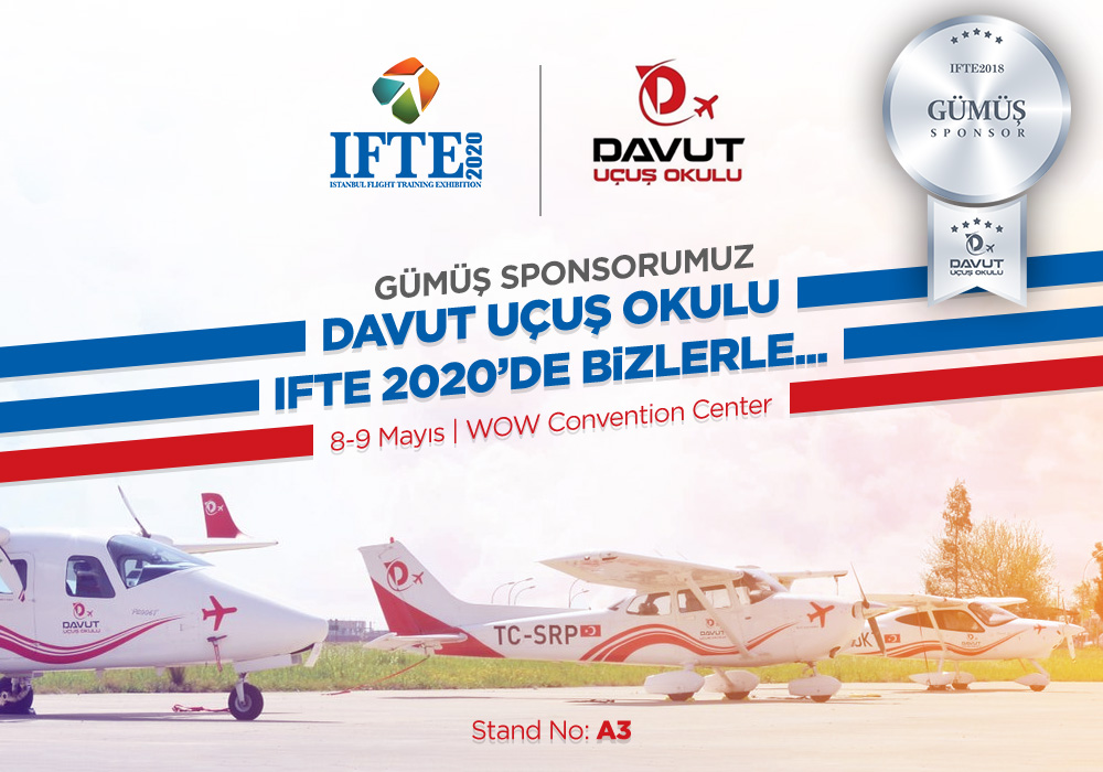 Adana merkezli Davut Uçuş Okulu (<a href="/davutucusokulu/">Davut Uçuş Okulu</a>) #IFTE2020'de Gümüş Sponsor olarak bizlerle birlikte olacak... #ifteistanbul