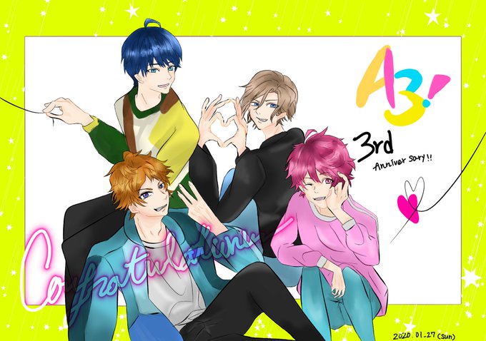 A3アニメ化決定をお祝いしてa3好きと繋がりたいのtwitterイラスト検索結果