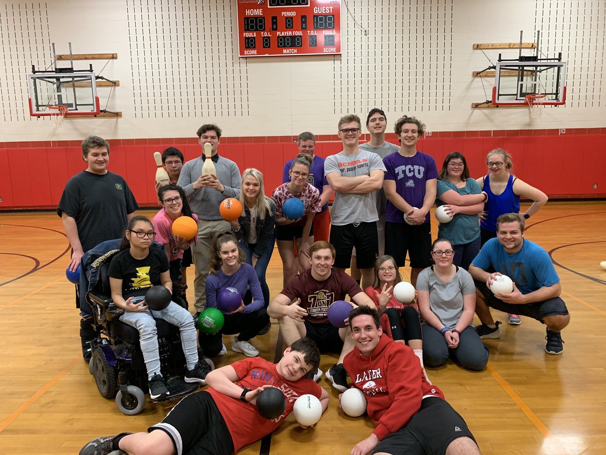cjharrier's tweet photo. Teamwork, Leadership, Fitness, Inclusion, Fun,#unifiedpe at DLHS making friends and getting fit!! @DLPublicSchools @DetLakesHigh https://t.co/hfm5pKoAh9
