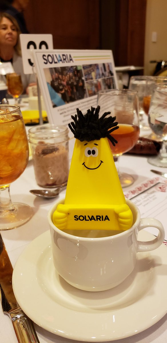 gregsamuels's tweet photo. @wearesolvaria - Solvy representing at the VA Biz Best Places to work luncheon! #bestplacesva https://t.co/4WU0N5FmP1