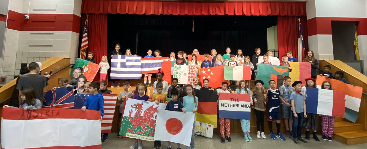 TeachMM's tweet photo. I’d say our first Multicultural Week was a success! We topped it off with a flag parade and performance from the Pearce Folklórico club at our assembly this morning. So much fun! https://t.co/P5GzHPKWa3
