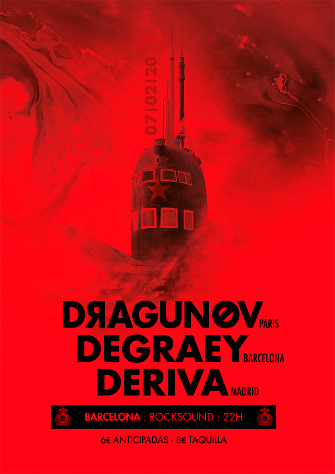 MetalKorner's tweet image. DERIVA, DRAGUNOV y DEGRAEY actúan en Barcelona el 7 de febrero

bit.ly/2OgWyRL

@degraey @nooirax @7infiernosfest #dragunov #deriva #postmetal