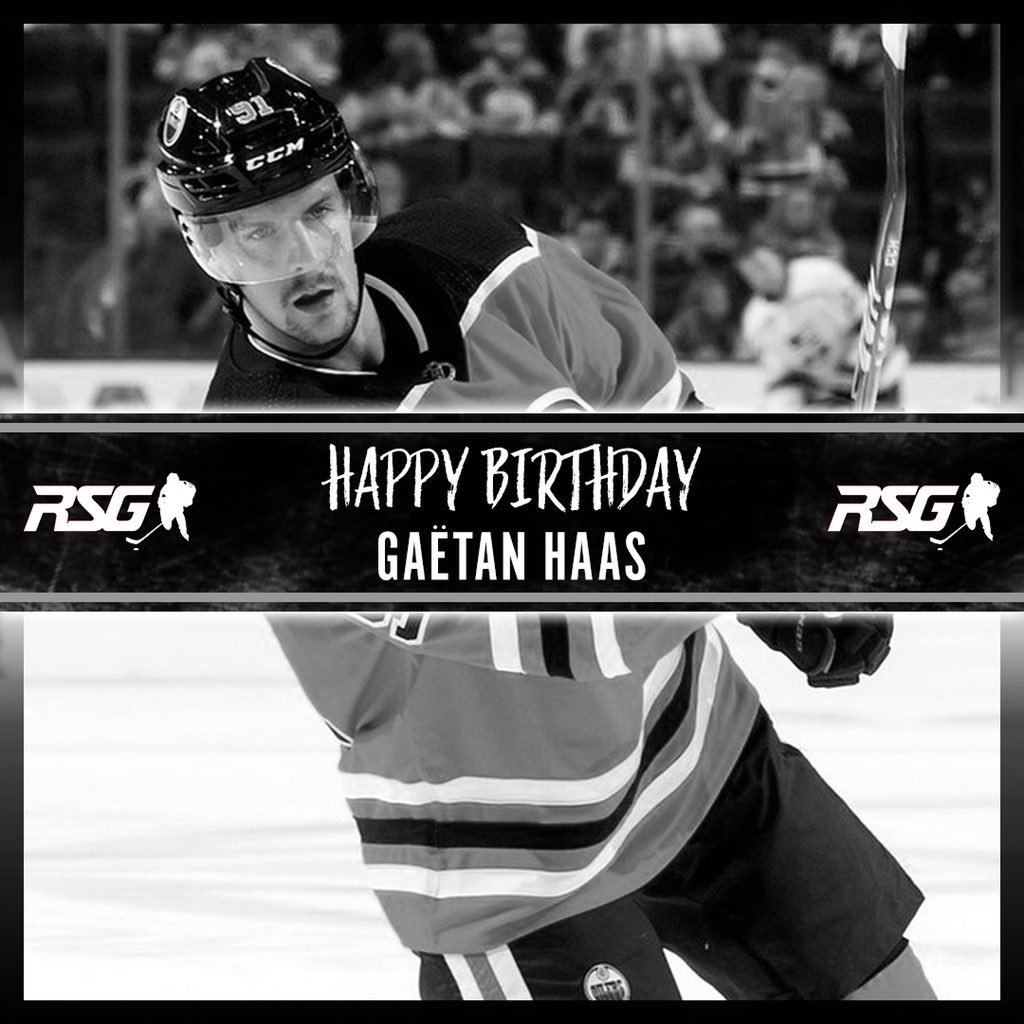 Happy Birthday <a href="/gats92/">Gaëtan Haas</a>! #RSGHockey #LetsGoOilers