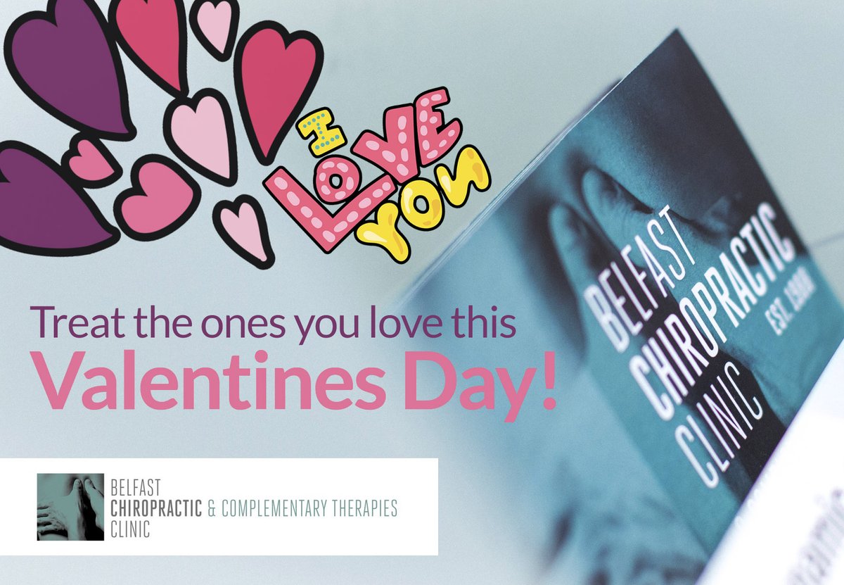 belfast_chiro's tweet photo. Love is in the air!Give your loved one a special gift this Valentines Day  
Perfect for #chiropractic #massage #nutrition #mindcoaching #craniosacral treatments
Available to buy online 👇
https://t.co/LZHvfcZz0B https://t.co/2rLHoQNMA2
