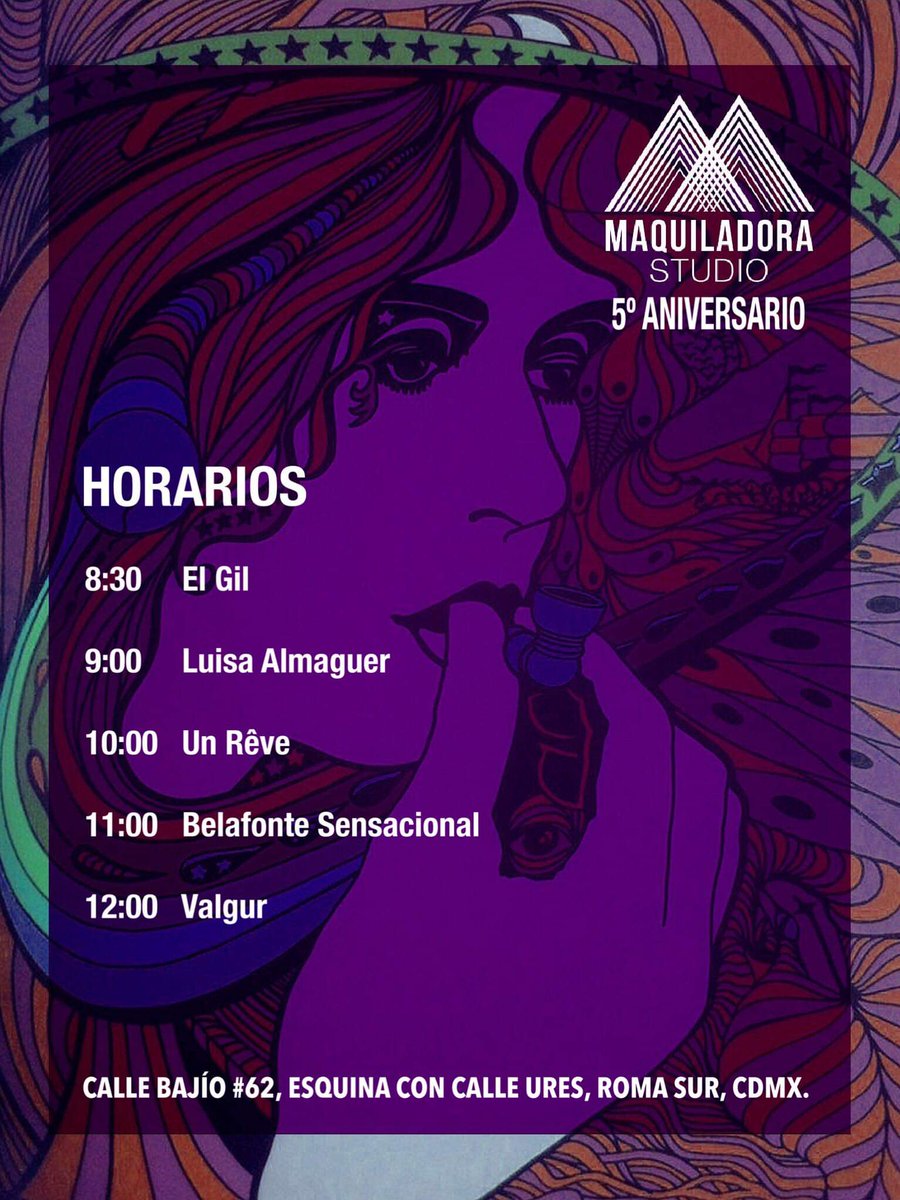 Acá los horarios para el fiestón de mañana 🔥🎙🎶
@ElxGiL 
<a href="/luisaalmaguer2/">luisaalmaguer</a> 
@unreve_mx 
<a href="/holabelafonte/">Belafonte Sensacional</a> 
<a href="/soyvalgur/">VALGUR</a>